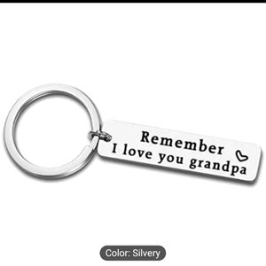 Grandpa father's day silver Keychain gift BNWT